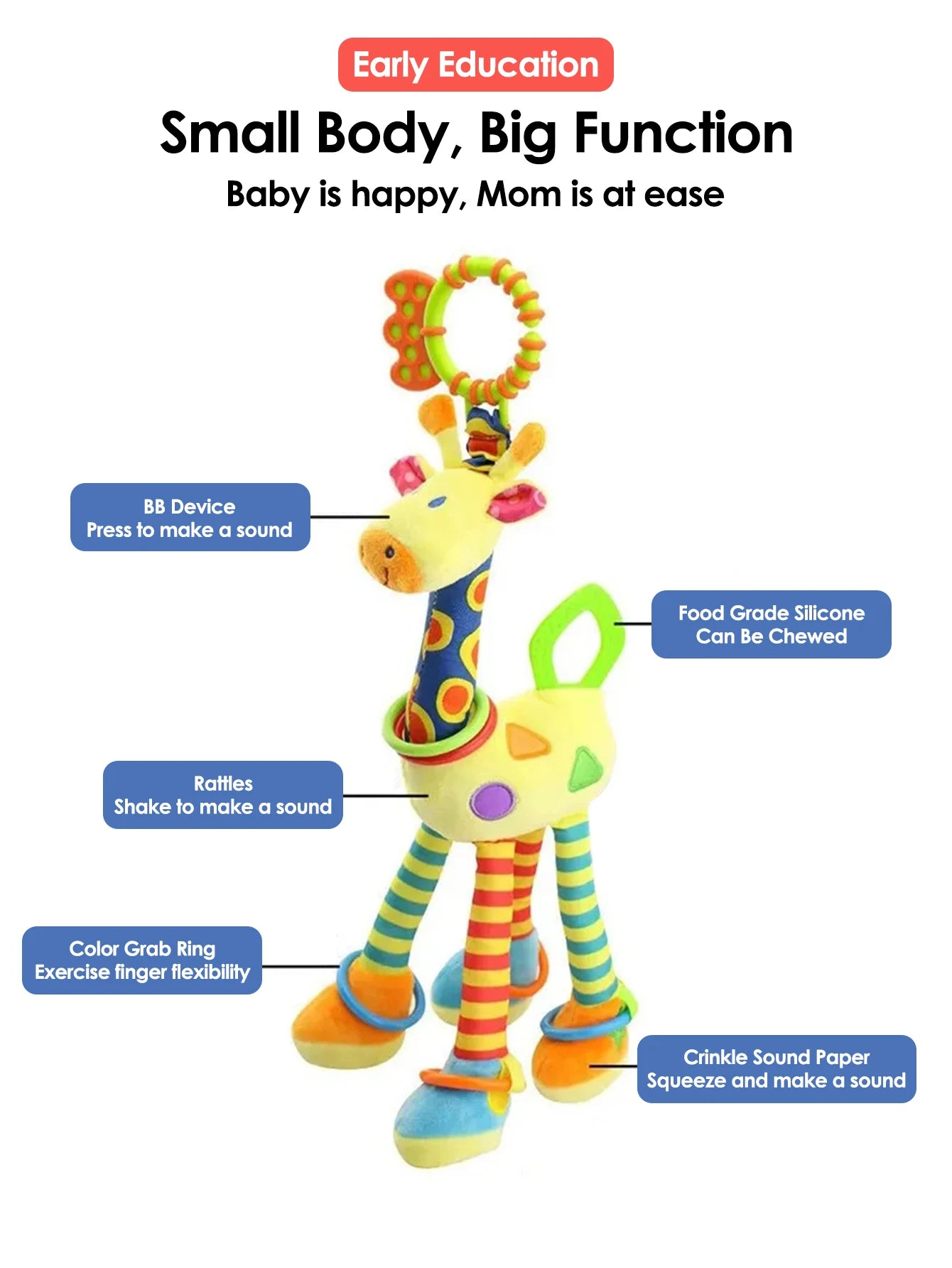 Tiny Sailors™ GiraffeRattle - Tiny Sailors